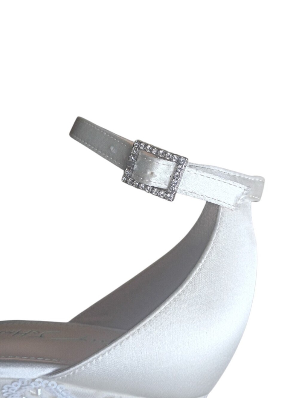 Betsy Johnson Wedding Wedges Size 8M - Picture 7 of 9
